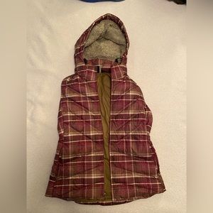 Patagonia vest with removal hood.
